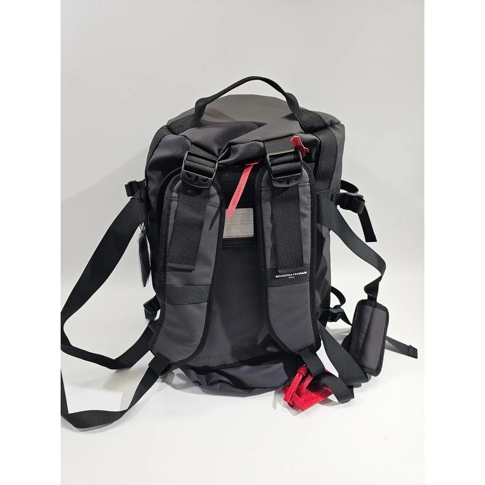 Ferrari Scudetto Duffle bag & backpack Shield Grey Convertible Travel Racing NWT